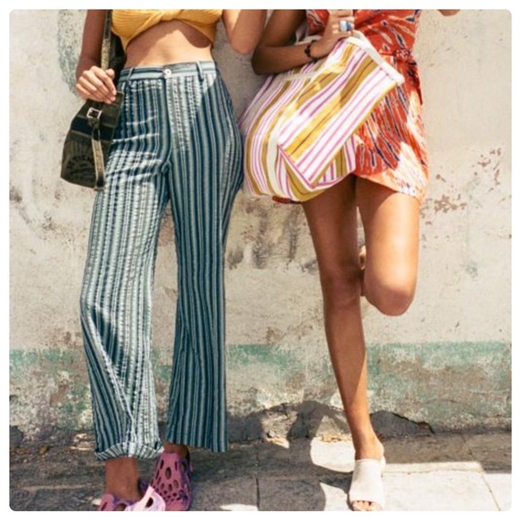 Urban outfitters amelia seersucker flare pant - Picture 3 of 8